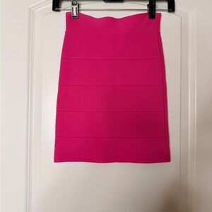 BCBGMAXAZRIA Bandage Skirt Hot Pink XS Bodycon Barbiecore